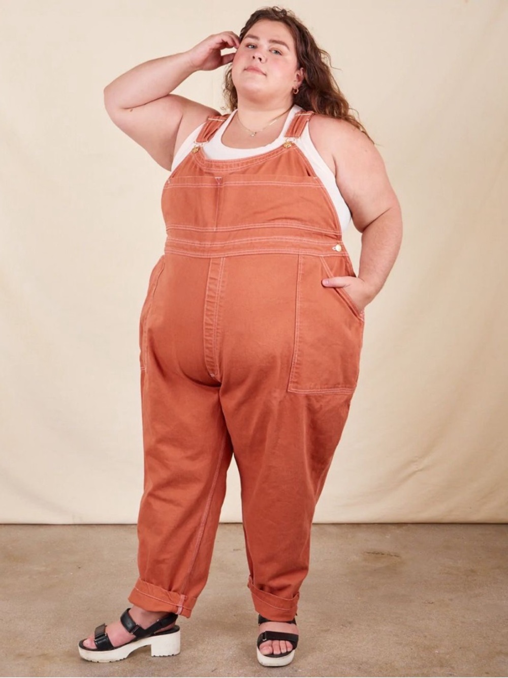 Big Bud Press Artist Togs Original Overalls In Clay Red Size 3XL
